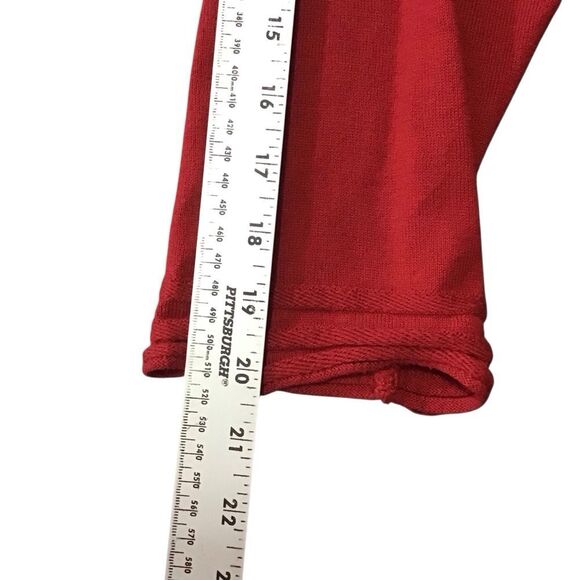 Sophie Max Ruby Red Sweater‎ Dress XL Cotton Blend Long Sleeve - Picture 8 of 11